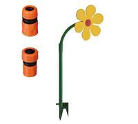 YUSSEQDD Arroseur Fou, arrosage Amusant de Fleurs dansantes rotatives, Durable et Robuste, à Utiliser dans Le Jardin et pour Les Jeux des Enfants, Jaune, +Adaptateur