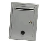 YUSSEQDD Boîte à Dons, boîte à réclamations, mécanisme de Verrouillage étanche, recueil des suggestions des employés et Clients, et Deux clés pour la Serrure : Tout Le nécessaire pour Installer, Gris