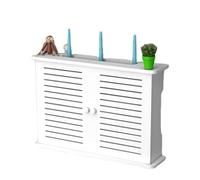 YUSSEQDD Boîte de Rangement de routeur de Grande capacité avec Trous de Gestion des câbles pour l'organisation du Bureau à Domicile, boîtier de fusibles, Armoire ABS