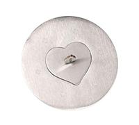 YUSSEQDD Bougies parfumées, manchons en acier inoxydable pour bocaux à bougies, couvercles élégants et fonctionnels garantissant une longue durée de vie, Cœur, L