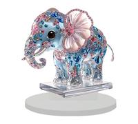 YUSSEQDD Charmante Figurine d'éléphant, Sculpture décorative Qui apporte Une Touche chaleureuse à n'importe Quelle pièce. Idéale comme Cadeau, Objet de décoration à Poser sur Une Table Un Bureau.