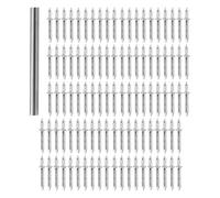 YUSSEQDD Clou de précision à double tête pour plinthes, vis de sécurité invisibles, indispensables pour la pose plinthes en bois massif, 100 pièces, 60 mm