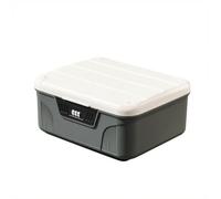 YUSSEQDD Coffre de Rangement verrouillable avec Code et ABS Durable,Gris | chocs, idéal pour les sacs et les mauvaises herbes.