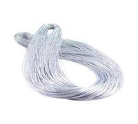 YUSSEQDD Cordon métallique résistant pour bijoux, longueur 100 m. Idéal pour la création de bijoux, la confection d'étiquettes et l'emballage cadeau, Argent