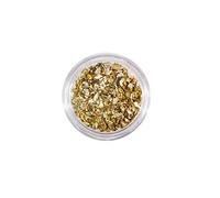 YUSSEQDD Couleur mélangée de fragment de cristal brillant de paillettes de pierres de verre concassées d'art d'ongle, Jaune clair
