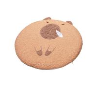 YUSSEQDD Coussin de sol Premium P unique dessin animé Capybara coussin de chaise doux pour la peau cadeau d'anniversaire sol, Nez qui coule, 40x40cm