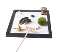 YUSSEQDD Décoration d'intérieur pour Salon, Jardin Zen, Bouddha, Bureau de méditation Premium, Statues de Jardin favorisant la Paix intérieure, kit Zen Bureau, Table à Sable, Accessoire Table