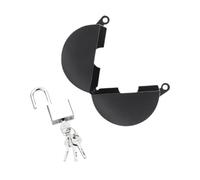 YUSSEQDD Dispositif de verrouillage de poignée porte facile à installer et offrant une sécurité efficace pour les voyages, les hôtels, vacances et portes extérieures. Cache-poignée porte