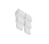 YUSSEQDD Ensemble de 6 présentoirs de buffet différentes tailles pour organiser et présenter des aliments, des photographies artistiques et supports d'exposition en acrylique avec fond creux, Blanc