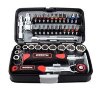 YUSSEQDD Jeu de clés à douille polyvalent avec liquet robuste, adaptée Pour aux boulons, écrous, vis et rallonges. La liquet 1/4 peut être inversée et verrouillée gauche et droite.