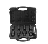 YUSSEQDD Jeu de douilles à choc métriques de 14 à 27 mm, extracteur d'écrous et poinçon central rangés ensemble pour un accès facile lors des réparations. Extracteur d'écrous pour le démontage et le