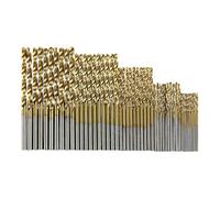 YUSSEQDD Jeu de forets hélicoïdaux à usage général en acier au carbone, idéal pour percer le bois, l'aluminium et le béton. Foret hélicoïdal droit en acier au carbone.