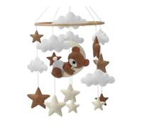 YUSSEQDD L'activité Mobile du siège d'auto pour bébé Inspire la curiosité Tout en favorisant Les Liens émotionnels Entre Les bébés et Parents, Ours du Ventre, 23 x 45 cm