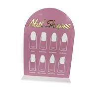 YUSSEQDD Le support de présentation de faux ongles peut exposer des designs faux ongles offrant beauté et style dans un seul article d'affichage. support présentation, accessoire d'art, Style B