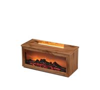 YUSSEQDD Les diffuseurs pour la saison des arômes,bois clair | expérience unique d'humidificateur d'incendie avec un effet de flamme douce et 7 couleurs de LED réglables Diffuseur
