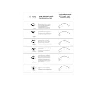 YUSSEQDD Livre d'exercices de formation pour débutantes en extension de cils en PVC qualité supérieure : schéma mise forme des cils, guide d'exercices professionnels pour un développement des, blanc