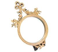 YUSSEQDD Miroir mural décoratif antique avec crochet fonctionnel, à suspendre dans n'importe quel salon pour une touche de modernité et d'élégance.