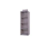YUSSEQDD Organisateur de rangement suspendu à l'armoire, pliable pour un rangement facile, tiroir en option associé à des tiroirs pour éviter la poussière des chaussettes, gris, 4 couches