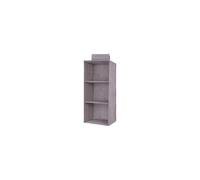 YUSSEQDD Organisateur de rangement suspendu à l'armoire, pliable pour un rangement facile, tiroir en option associé à des tiroirs pour éviter la poussière des chaussettes, gris, 3 couches