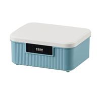 YUSSEQDD Organisez Vos Effets personnels avec Une boîte de Rangement de Grande capacité, boîte de Rangement en Plastique, boîte de tri ABS, Coffre-Fort Robuste et Durable, Bleu