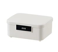 YUSSEQDD Organisez Vos Effets personnels avec Une boîte de Rangement de Grande capacité, boîte de Rangement en Plastique, boîte de tri ABS, Coffre-Fort Robuste et Durable, Blanc