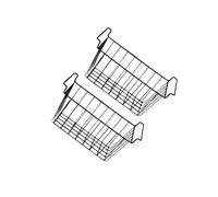 YUSSEQDD Panier de rangement pour réfrigérateur et congélateur : un bac de rangement efficace et bien organisé grâce à sa construction métallique, Noir, 39 x 20 x 20 cm