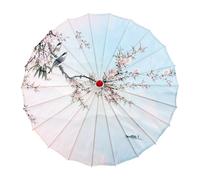 YUSSEQDD Parasol chinois intemporel en papier huilé fait à la main, résistant à la pluie et élégant pour costumes, le parapluie est un accessoire pour. Le parapluie finement , StyleC