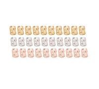 YUSSEQDD Perles pour dreadlocks, bijoux de cheveux magnifiques pour mariage et fêtes. Perles pour tresses, usages multiples. Bijoux de cheveux dorés pour dreadlocks, pour femmes