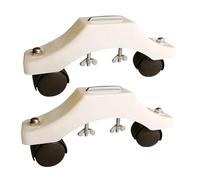 YUSSEQDD Pieds à roulettes pour chauffage infrarouge d'appoint, mobilité à 360°, support pour chauffage électrique conçu pour un confort optimal domicile, Blanc, longueur 23 cm