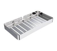 YUSSEQDD Porte-savon mural argenté antirouille, porte-savon créatif sans perçage, idéal pour la douche, la cuisine et salle de bain. Plateau robuste. Accessoires de cuisine et salle bain.