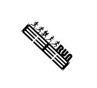 YUSSEQDD Présentoir à trophées et médailles, support de suspension, en métal durable avec revêtement noir antirouille, idéal pour un couloir un salon, Style A