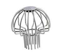 YUSSEQDD Protections de gouttière Pratiques avec Filtre et crépine : protège Les gouttières des Feuilles, brindilles et débris, empêchant Ainsi Le colmatage des descentes, Argent, pour 40 mm à 50 mm