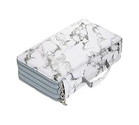 YUSSEQDD Trousse à à 4 Compartiments avec Fermeture éclair, Espace pour Les de Couleur (300 emplacements).