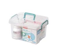 YUSSEQDD Trousse de premiers secours vide, portable,Qingye vert petit | sans BPA, pour les fournitures médicales.