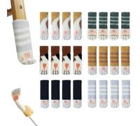 Yusunfun Lot de 24 protège-pieds de chaise - Peut éliminer le bruit généré par les chaises et protéger les sols en bois - Jolies griffes de chat (manchon)