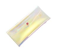 YUSUZH 5Pcs GlitterPencil Bags Transparent Waterproof Pencil Case Multifunction Pouch Stationary Organizer Desk Accessoriesback pour Scolaires(Color 7)