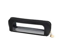 YUSUZH 5Pcs Pencil Case Holder Transparent Windowed Stationery Bag Student Large Capacity Storage Pouch Back to School pour Scolaires(Black)