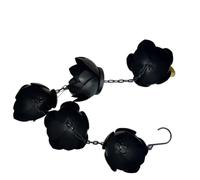 YUSUZH Chaîne de Pluie Lotus for Cour extérieure, chaîne, Chute d'eau décorative for Avant-Toit Villa, Guidage 2 pièces pour Gouttières