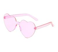 YUSUZH Lot de 20 lunettes soleil multicolores en forme cœur for femme, accessoire photo idéal for un mariage, une enterrement vie jeune fille, demoiselle d'honneur pour Fête d'anniversaire(Color 2)