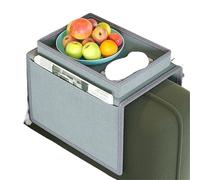 YUSUZH Organisateur d'accoudoirs de canapé, Plateau Bras, Palette Grande Taille, Fauteuil avec Poches for écouteurs, Tablette, téléphone, Lunettes pour Téléphone, Magazines
