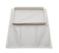 YUSUZH Organisateur d'accoudoirs de canapé, Plateau Bras, Palette Grande Taille, Fauteuil avec Poches for écouteurs, Tablette, téléphone, Lunettes pour Téléphone, Magazines(Beige)