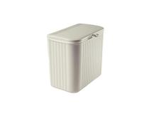 YUSUZH Poubelle murale de cuisine, poubelle stockage des déchets ménagers, seau rangement papier toilette suspendu aux toilettes, Mini pour Salle de Bain, Bureau(Grey,9L)