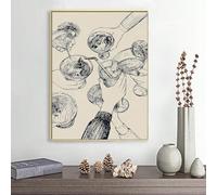 YUSUZHU 1 affiche vintage à l'huile sur le thème des fêtes et des toasts, idéale pour une chambre, un salon ou une salle d'étude (40 x 60 cm, cadre intérieur).