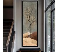 YUSUZHU Tableau sur toile long et étroit, impression verticale allongée pour bureau, salle à manger, salon ou chambre, œuvre d'art longue et étroite (40 x 120 cm/sans cadre)