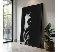 YUSUZHU Toile sensuelle en noir et blanc, portrait d'une femme fumant, art, affiches photographiques, décoration murale, tableau de luxe pour la maison (50x75cm/sans cadre)