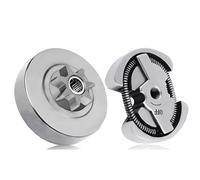 Yutacorex Kit d'assemblage de tambour d'embrayage de pignon droit 3/8"-6T pour Husqvarna 136, 136LE, 137, 137E, 142E, 235, 240E, 36, 41, 141E, compatible avec Poulan PP220, PP221, BH2660, 2155