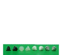 YUTBG Bouchon de Protection Bouchon en Caoutchouc de Silicone Doux Match Noir Tapis de Porte Silencieux Oeillet Anti-Collision Blanc Muet T-Plug Couvercle d'étanchéité-FC-090-10 pcs-Blanc