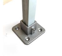 YUTBG Connecteur de Tuyau carré 25X25 Boucle Coude Bouchon de Tuyau Boucle Fixe Bride Siège Tube carré en Acier galvanisé sans Soudure.-25x25dizuo-25x25