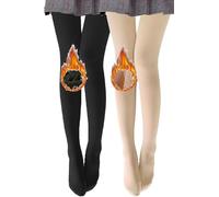 Yutdeng Collants Femme Hiver Collant Polaire Femme Collant Thermique Femme Collants Polaires Collant Femme Opaque Tights Chaud Épais Legging Rembourrées Taille Haute Pantalon Contention Molleton 160g