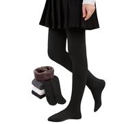 Yutdeng Collants Thermiques Filles Enfants Collants Doublé en Polaire d'hiver Épais Chaud Doux Collant Opaque Extensibles Taille Haute Leggings Pantalon de Danse Ballet Chaussettes